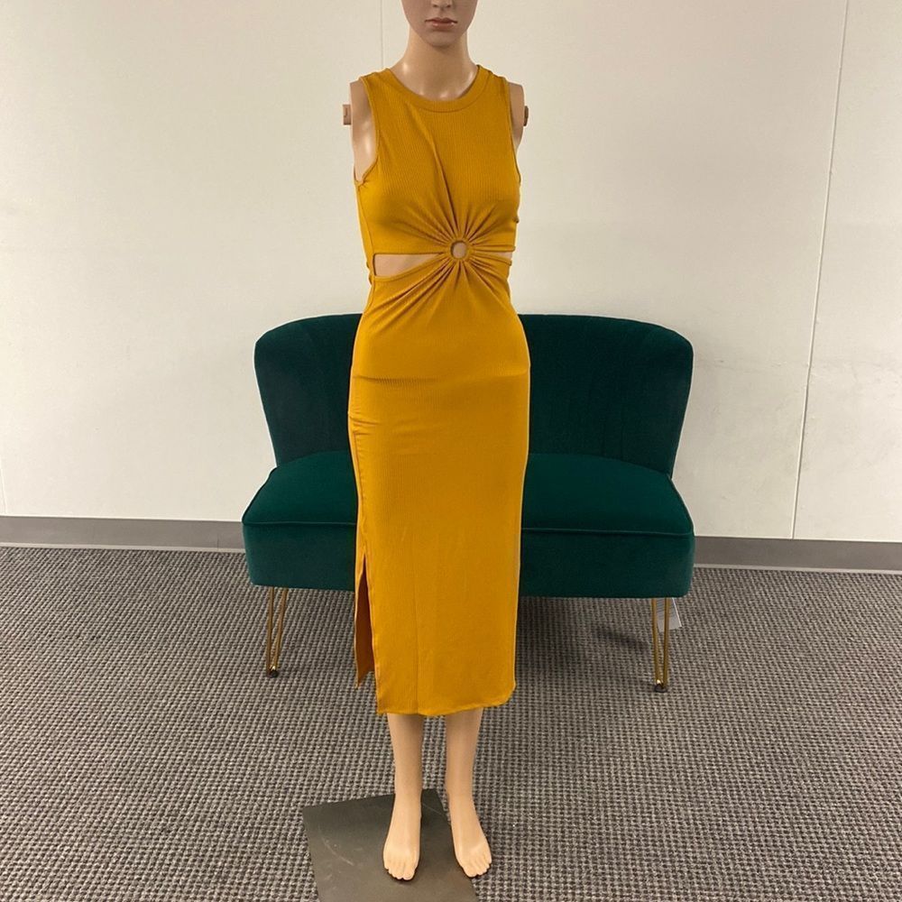 Summer yellow dress
